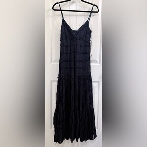 Eliza J Midnight Blue Lace Maxi Dress